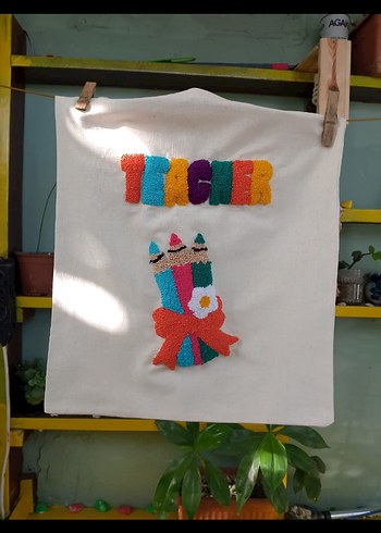 öğretmenler günü Nakışlı Bohem Kadın Çanta - Görsel 3