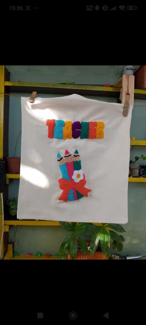 öğretmenler günü Nakışlı Bohem Kadın Çanta - Görsel 3