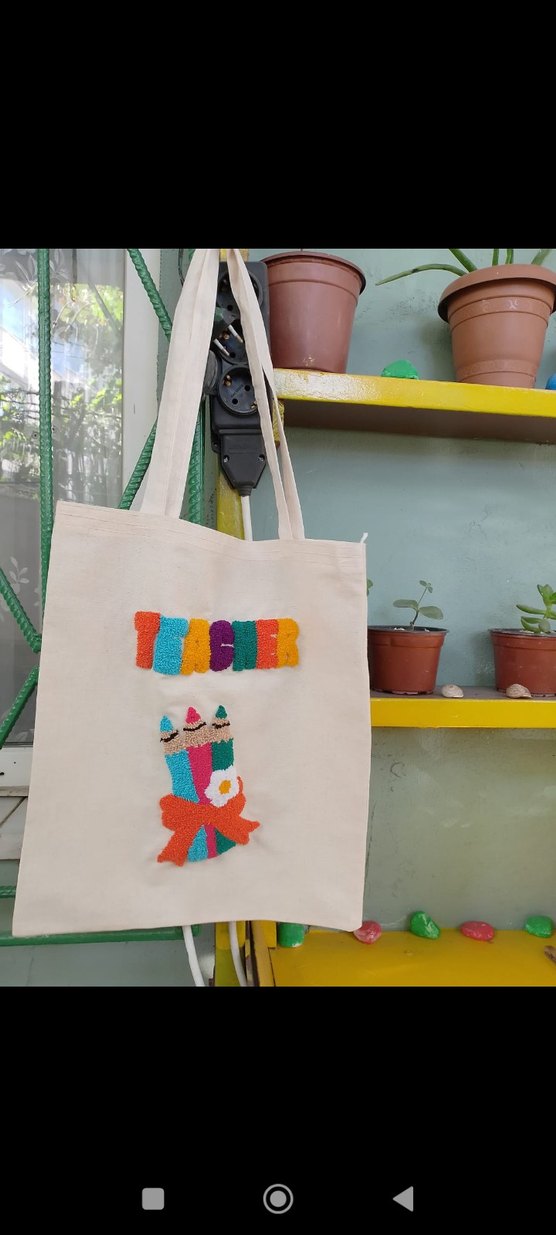 öğretmenler günü Nakışlı Bohem Kadın Çanta - Görsel 2