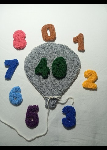 Renkli Sayı Desenli Çocuk dekoru - Görsel 2