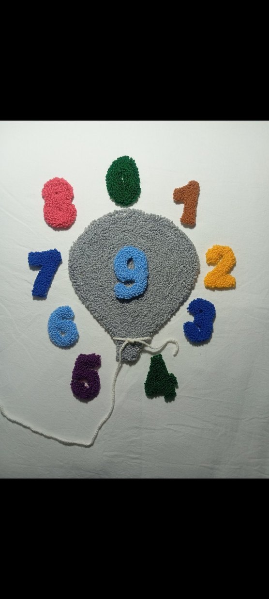 Renkli Sayı Desenli Çocuk dekoru - Görsel 3