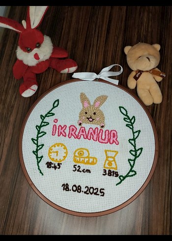 İşlemeli Bebek Önlüğü - IKRANUR - Görsel 8