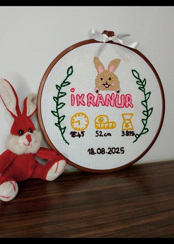 İşlemeli Bebek Önlüğü - IKRANUR - Görsel 6