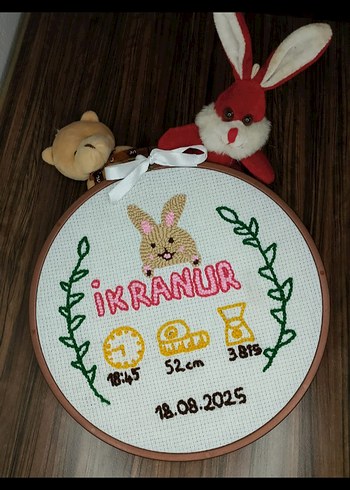 İşlemeli Bebek Önlüğü - IKRANUR - Görsel 9