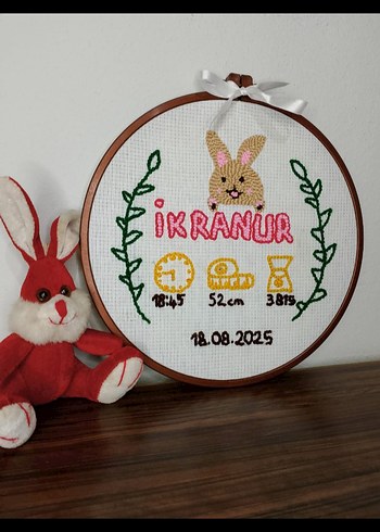 İşlemeli Bebek Önlüğü - IKRANUR - Görsel 4