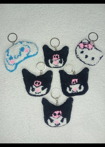 Renkli Örme Kadın Anahtarlıklar - Görsel 5