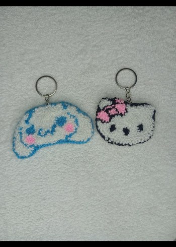 Renkli Örme Kadın Anahtarlıklar - Görsel 2