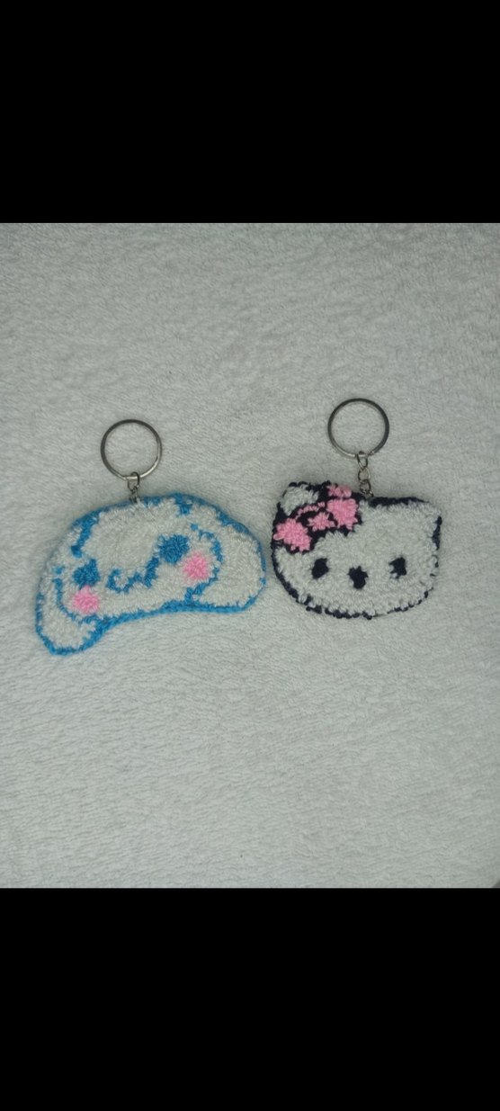 Renkli Örme Kadın Anahtarlıklar - Görsel 2