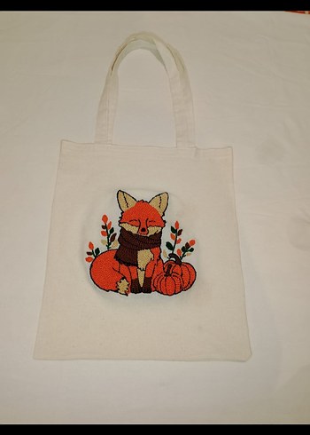 Bohem Nakışlı Kadın Triko Çanta - Görsel 4