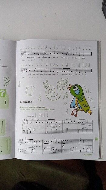 Beden Piyano metot kitabı Denes Agay 2. Kitap