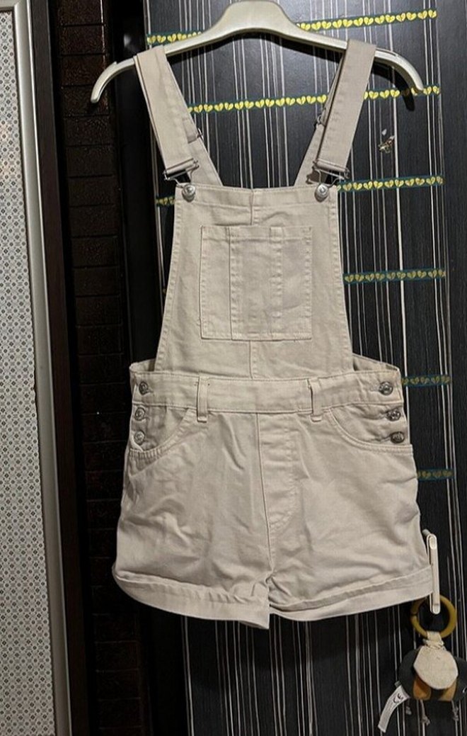 Kısa tulum salopet - Görsel 3