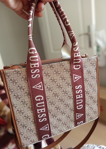 Diğer Guess Baskılı Kahverengi Kadın Çanta