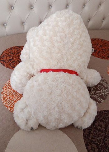Beyaz Peluş Ayıcık Oyuncak - Görsel 5