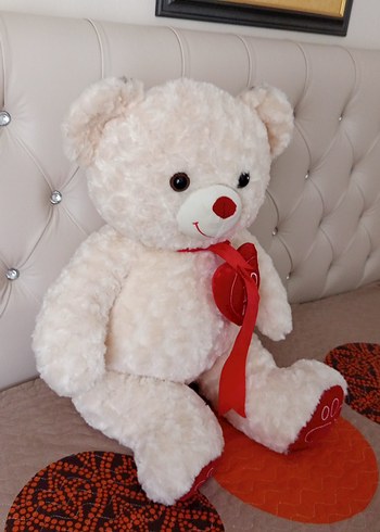 Beyaz Peluş Ayıcık Oyuncak - Görsel 7