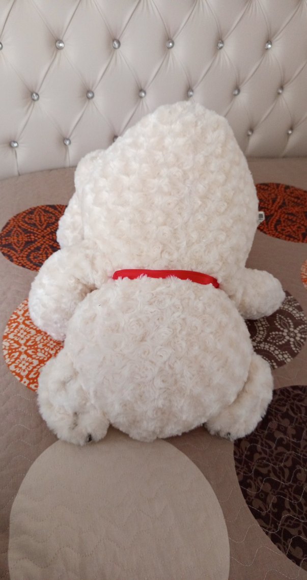 Beyaz Peluş Ayıcık Oyuncak - Görsel 5