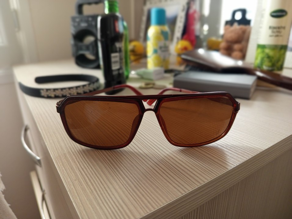 Kahverengi Retro erkek Güneş Gözlüğü - Görsel 3