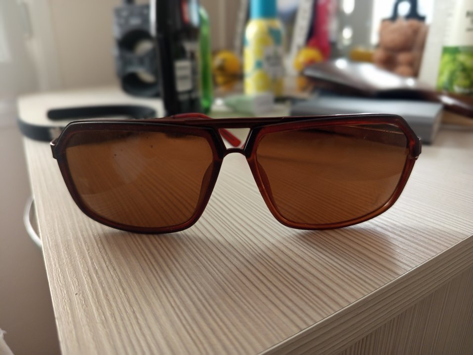 Kahverengi Retro erkek Güneş Gözlüğü - Görsel 4