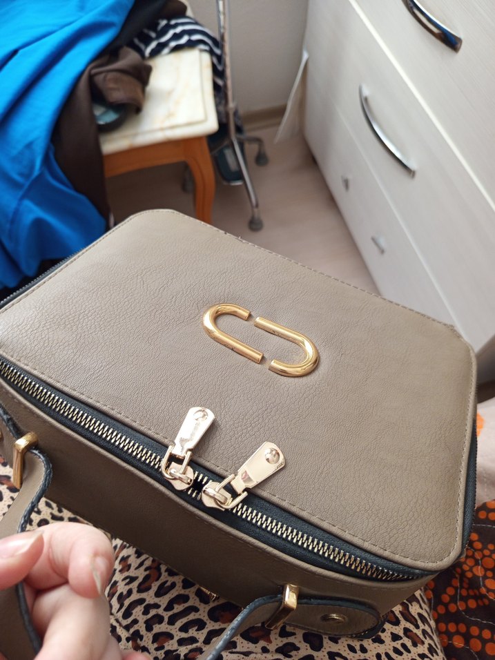 Diger Kahverengi Deri Kadın Çanta - Görsel 4