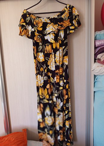 çiçekli yaz elbisesi - Görsel 6