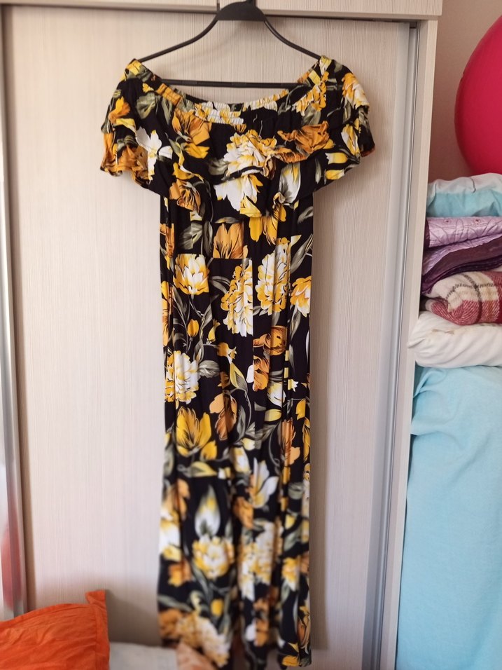 çiçekli yaz elbisesi - Görsel 4