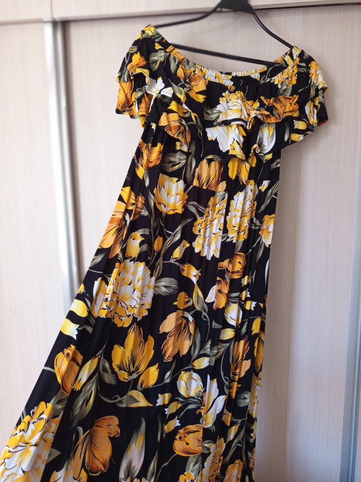 çiçekli yaz elbisesi - Görsel 3