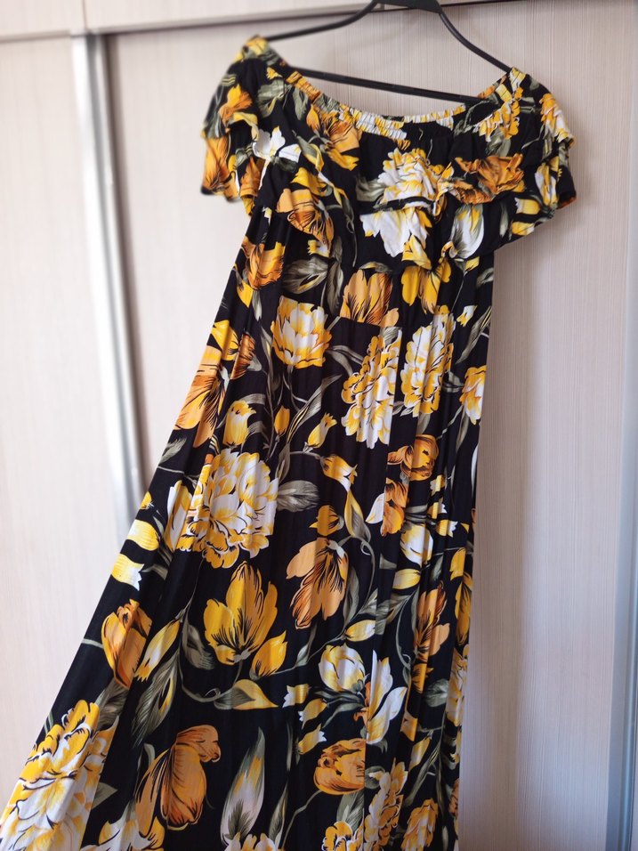 çiçekli yaz elbisesi - Görsel 2