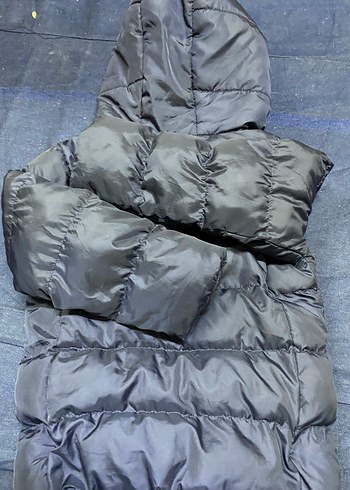 DeFacto çocuk mont Erkek Çocuk Kapüşonlu Gri Fermuarlı Mont - Görsel 7