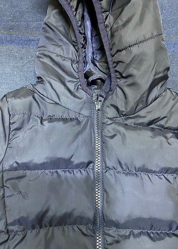 DeFacto çocuk mont Erkek Çocuk Kapüşonlu Gri Fermuarlı Mont - Görsel 2