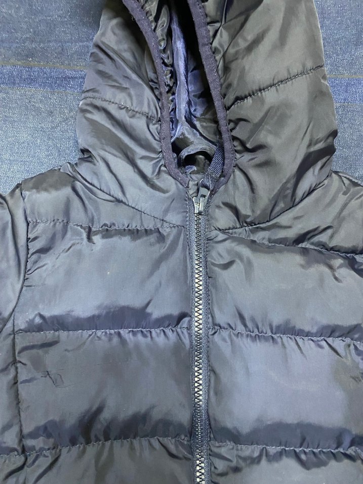 DeFacto çocuk mont Erkek Çocuk Kapüşonlu Gri Fermuarlı Mont - Görsel 2