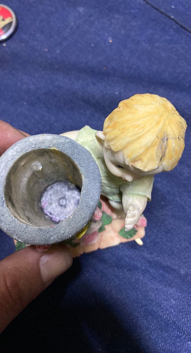 Mavi Pastel Renkli Çiçekli Biblo - Görsel 2