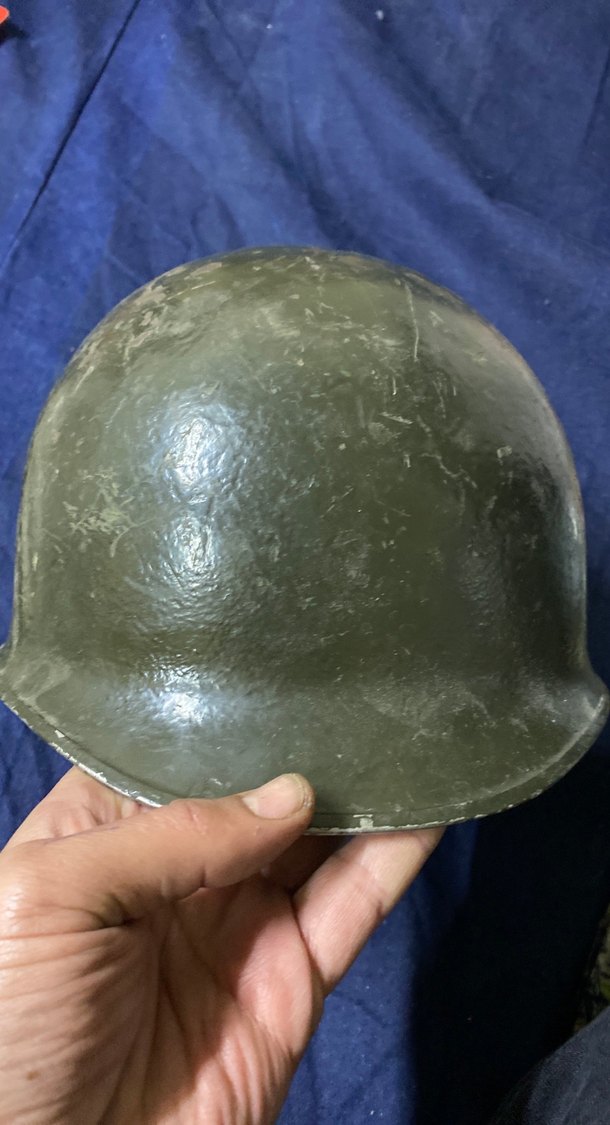 Orijinal Türk Ordusu M1 Çelik Miğfer - Ay Yıldız Boyalı - Askeri - Görsel 4