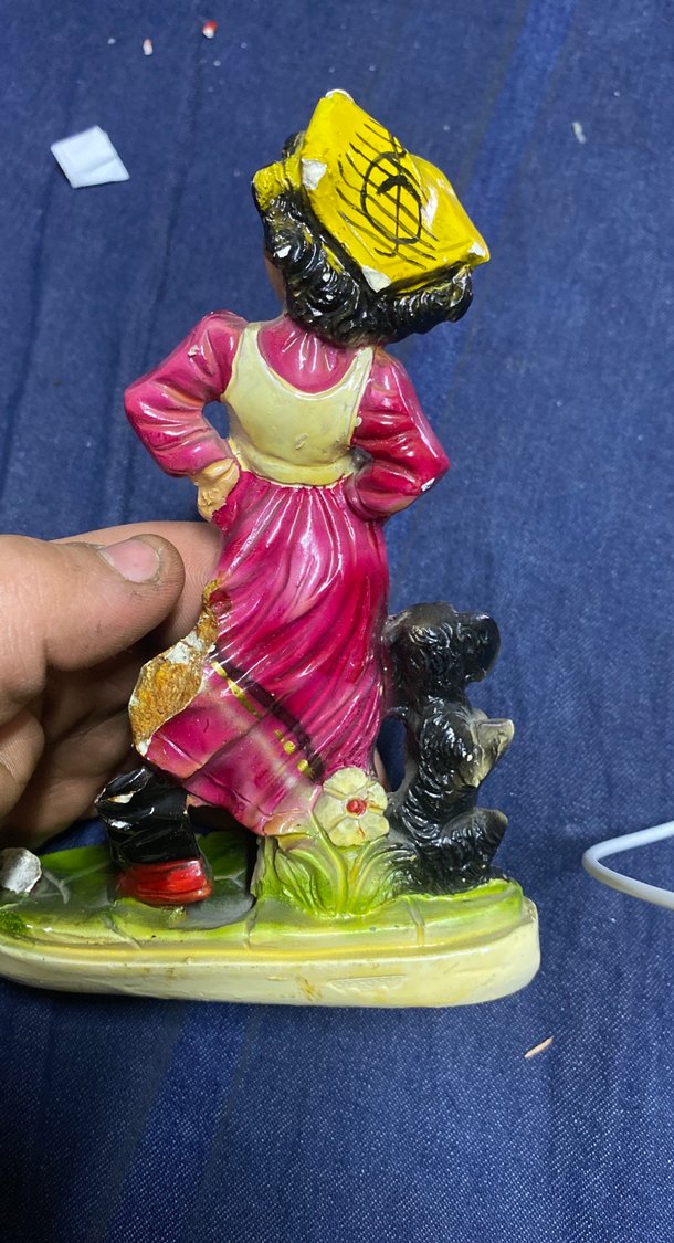 Küçük Kız ve Köpek Biblo - Görsel 4