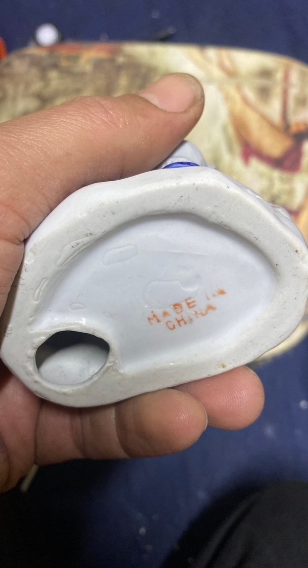 Mavi Pastel Renkli Çocuk ve Köpek Biblo - Görsel 4