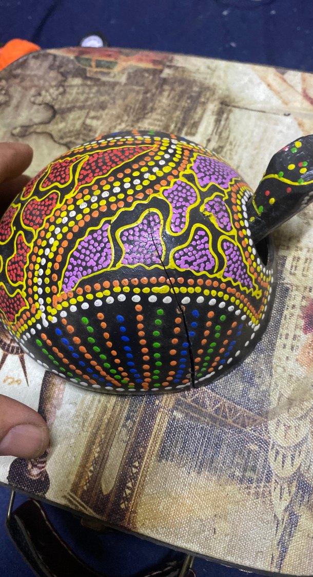 Kaplumbağa süsü Hindistan cevizinde - Görsel 4