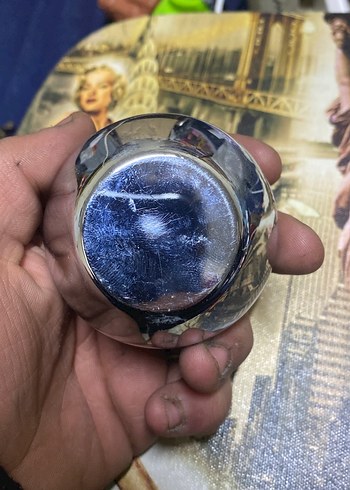 Gri Renkli Dekoratif Pudra Kutusu - Görsel 3