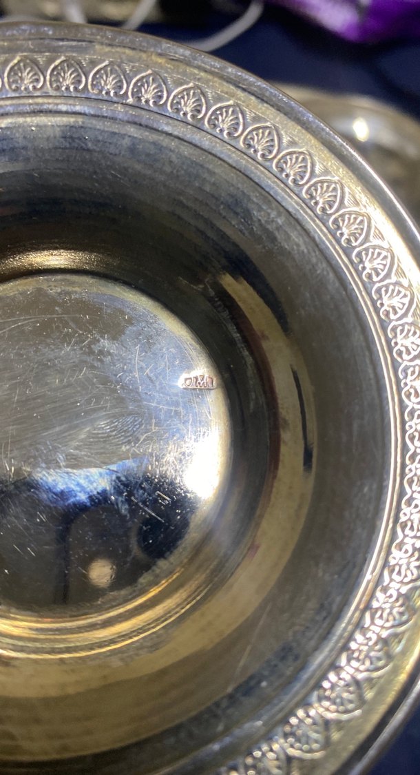 6li 2 adet gümüş kaplama çay tabagi  - Görsel 5