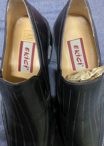 42 Numara Siyah Analin Deri Klasik Kundura - Görsel 2