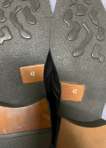 42 Numara Siyah Analin Deri Klasik Kundura - Görsel 6