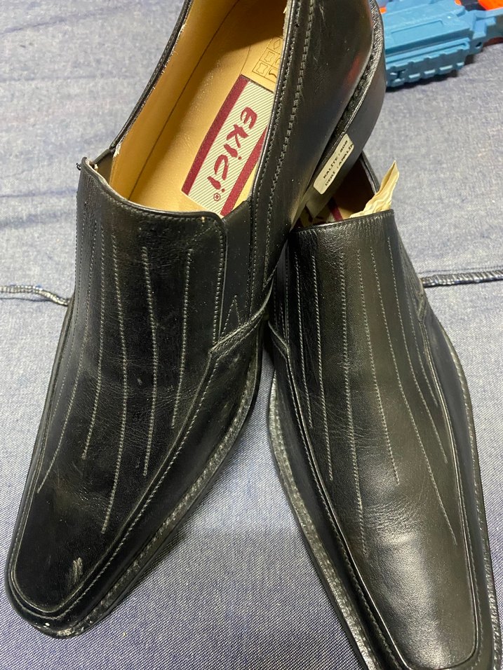 42 Numara Siyah Analin Deri Klasik Kundura - Görsel 5