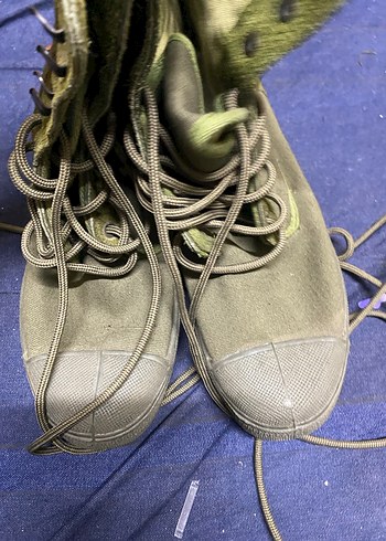 Sıfır Beykoz Kundura Fabrikası Üretimi Vintage Kanvas Askeri Bot - Görsel 8