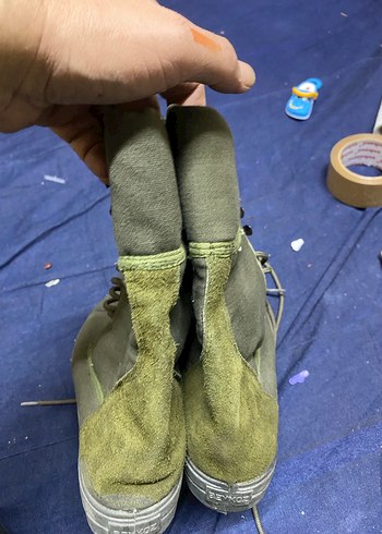 Sıfır Beykoz Kundura Fabrikası Üretimi Vintage Kanvas Askeri Bot - Görsel 5