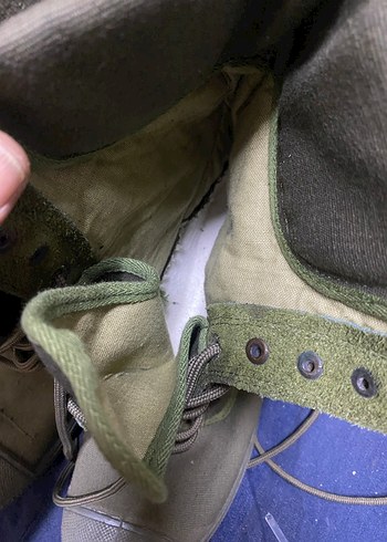 Sıfır Beykoz Kundura Fabrikası Üretimi Vintage Kanvas Askeri Bot - Görsel 7