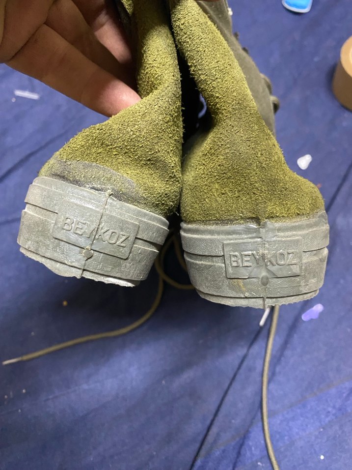 Sıfır Beykoz Kundura Fabrikası Üretimi Vintage Kanvas Askeri Bot - Görsel 4