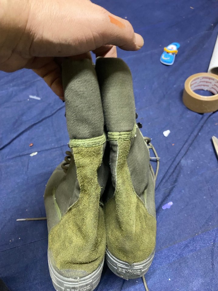 Sıfır Beykoz Kundura Fabrikası Üretimi Vintage Kanvas Askeri Bot - Görsel 5