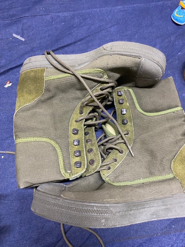 Sıfır Beykoz Kundura Fabrikası Üretimi Vintage Kanvas Askeri Bot - Görsel 2