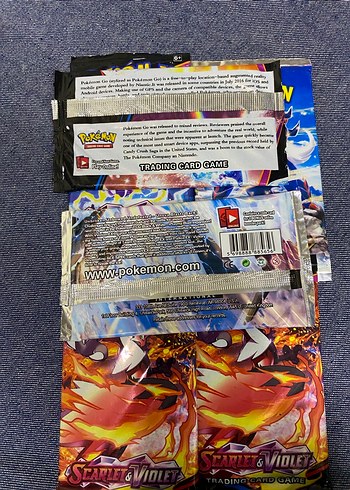  POKEMON 6'LI KART LOTU - SIFIR AÇILMAMIŞ PAKETLER (MUADİL)  - Görsel 8