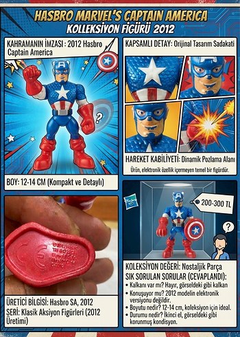 Hasbro Marvel Captain America Koleksiyon Figuru
