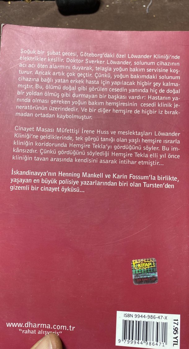 Klinikte Cinayet - Helene Tursten - Görsel 2