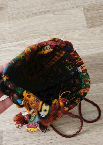 Renkli Nakışlı Püsküllü Bohem Kadın Çanta - Görsel 6