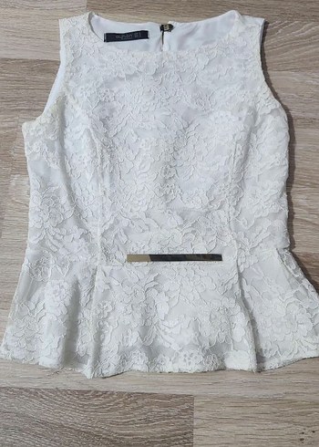 Dantel Detaylı Beyaz Elbise - Görsel 2